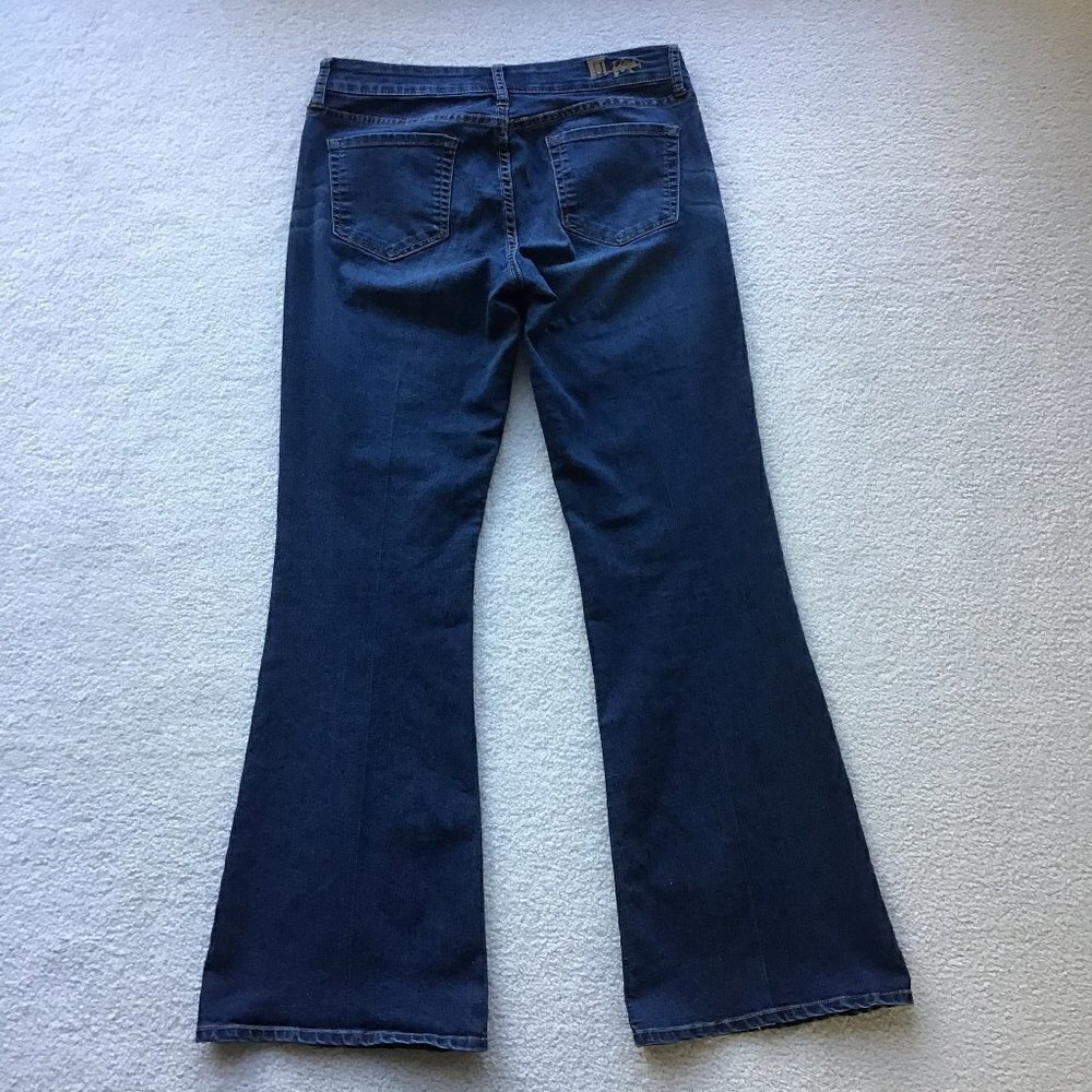 KUT FROM THE KLOTH WOMENS BLUE BOOT CUT JEANS 6